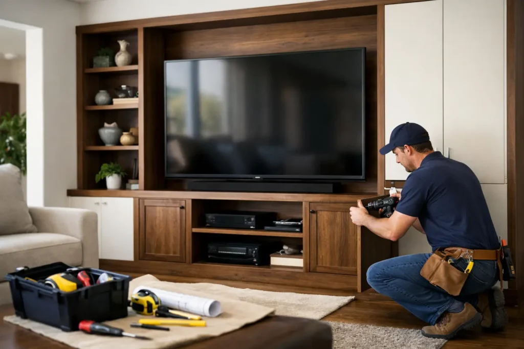 Custom Entertainment Center Installation Guide