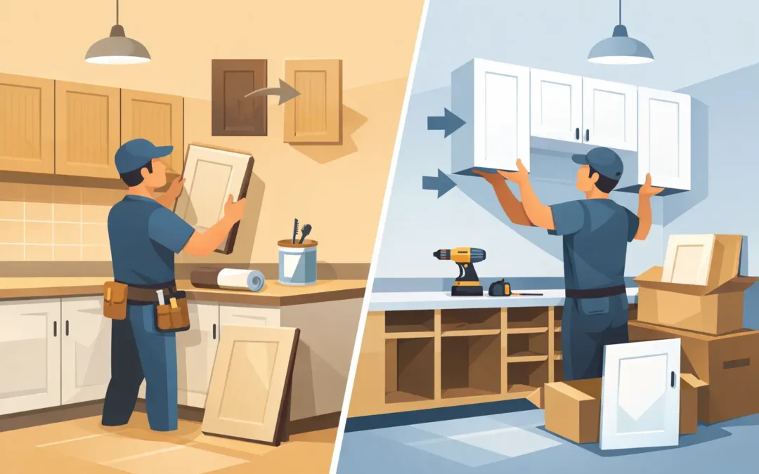 Kitchen Cabinet Refacing vs Replacing Compared